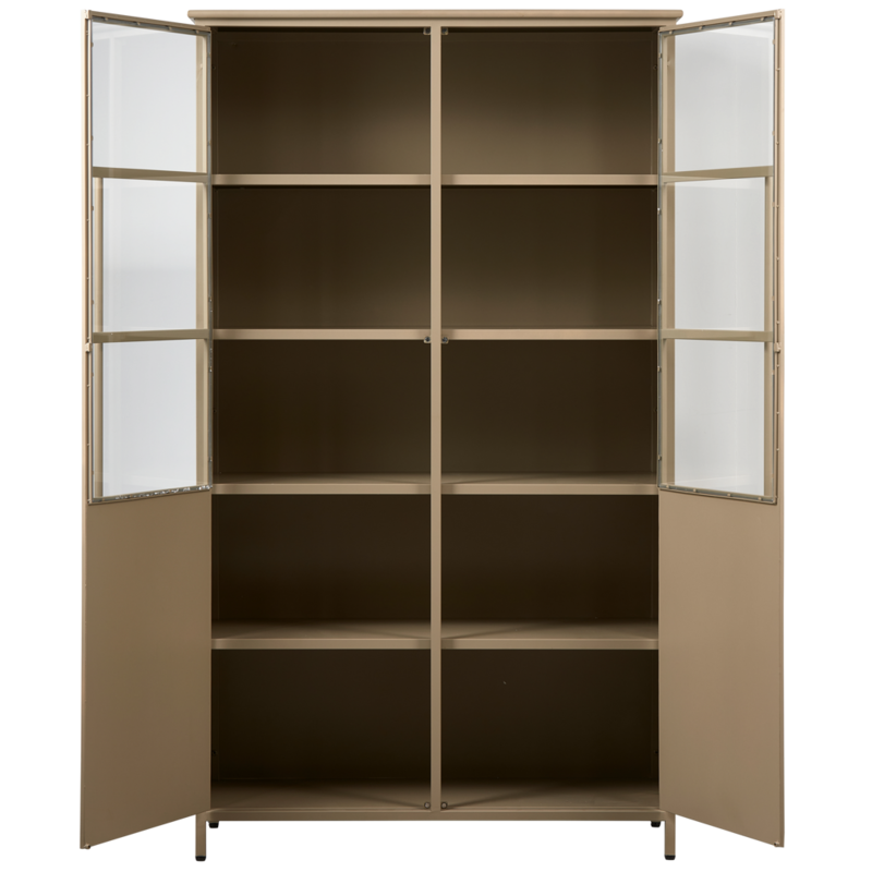 WOOOD-collectie Exhibit Vitrinekast Metaal Khaki