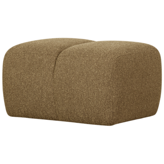 WOOOD Mojo Poef 45X80X60Cm Boucle Geel/Bruin Melange