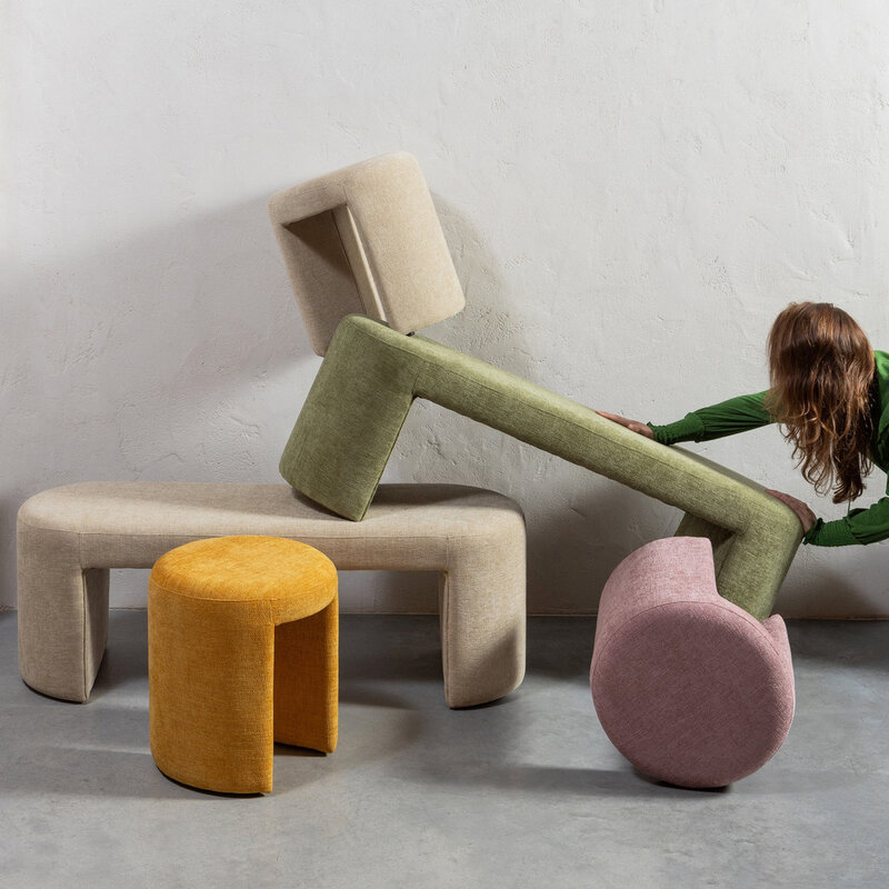 WOOOD-collectie Jacob Bankje Naturel