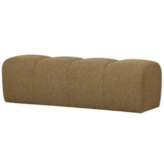 WOOOD Mojo Bankje 160Cm Boucle Geel/Bruin Melange