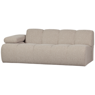 WOOOD Mojo 2-Zits Met Arm Links Boucle Beige Melange WOOOD Mojo 2-Zits Met Arm Links Boucle Beige Melange
