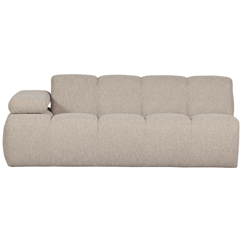 WOOOD-collectie Mojo 2-Zits Met Arm Links Boucle Beige Melange