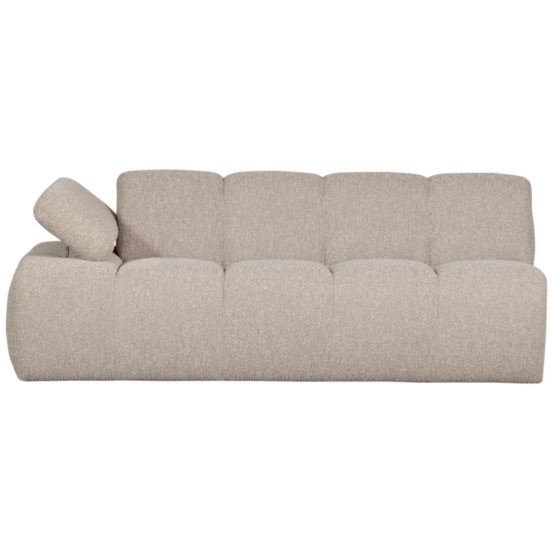 WOOOD-collectie Mojo 2-Zits Met Arm Links Boucle Beige Melange
