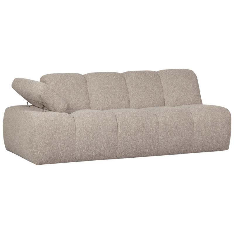 WOOOD-collectie Mojo 2-Zits Met Arm Links Boucle Beige Melange