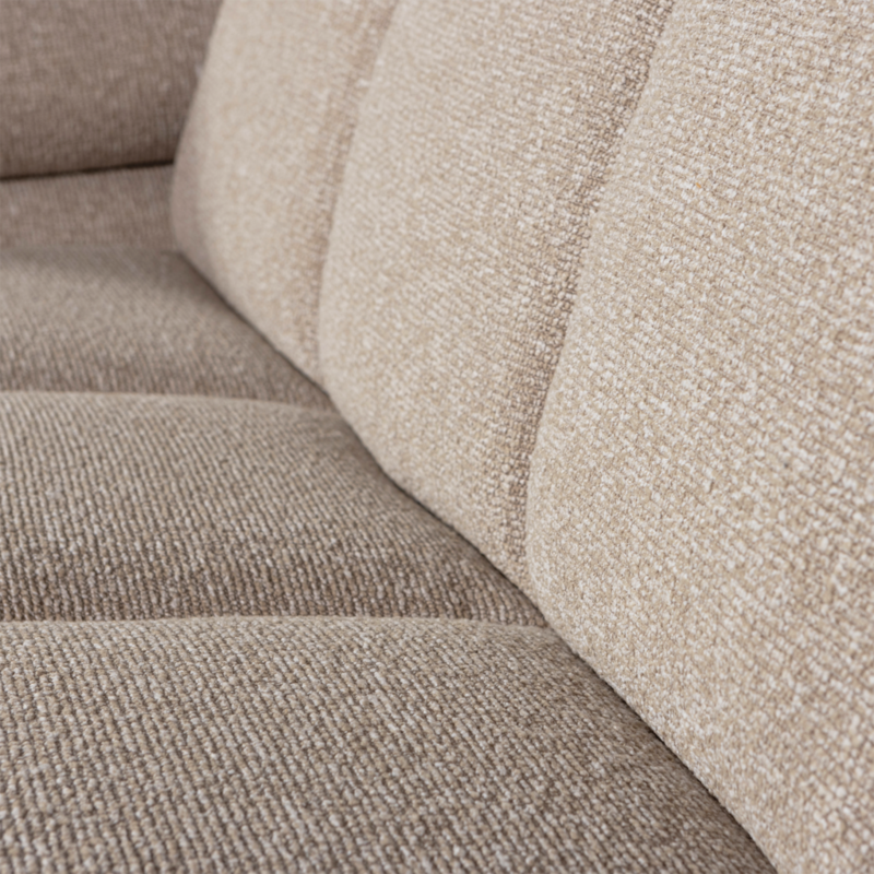 WOOOD-collectie Mojo 2-Zits Met Arm Links Boucle Beige Melange