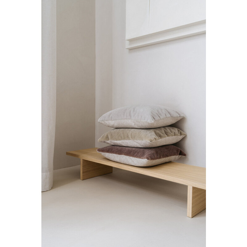 Studio Femme home-collectie Mohair sierkussenhoes Amy aubergine 50x50 cm