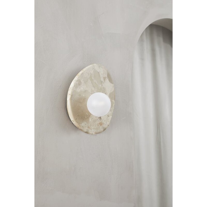 Studio Femme Home Exclusieve handgemaakte Kunis Brescia marmer wandlamp Nina