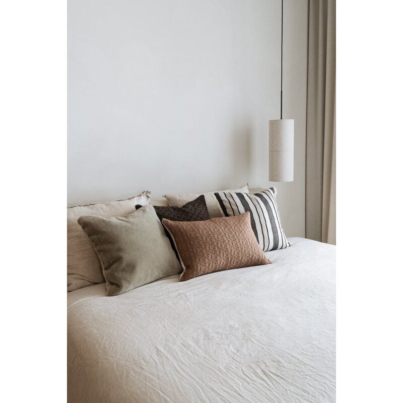 Studio Femme home-collectie Gewatteerd jacquard sierkussenhoes Oliva 60x40 cm