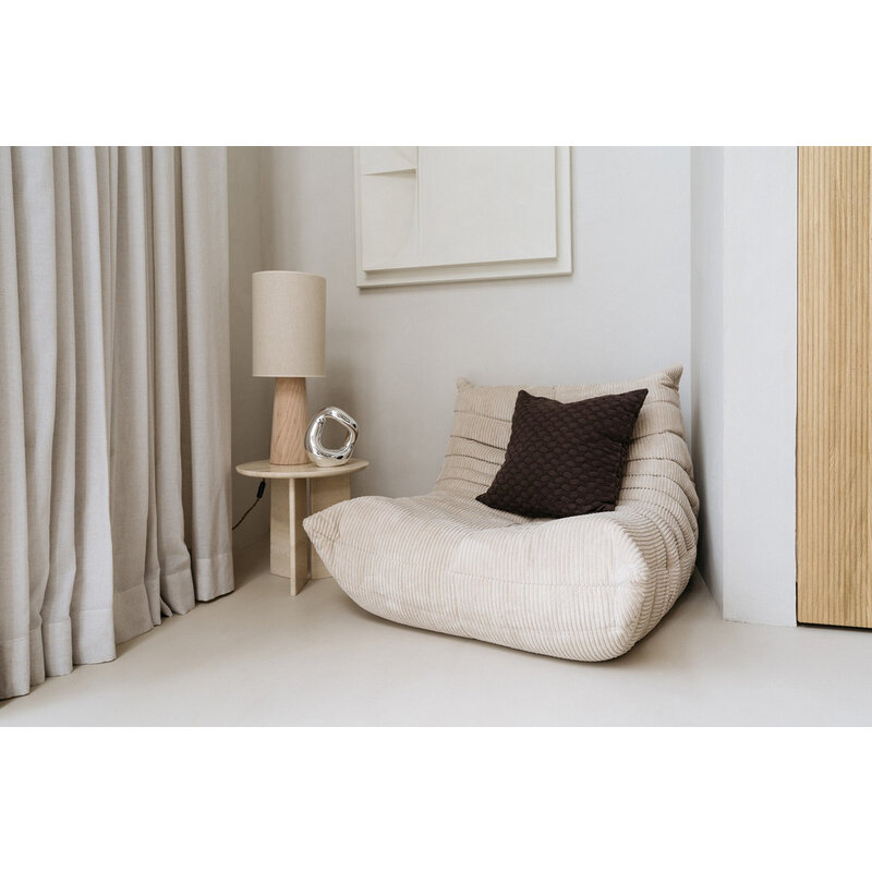 Studio Femme home-collectie Biologisch katoen jacquard sierkussenhoes Ella 50x50 cm