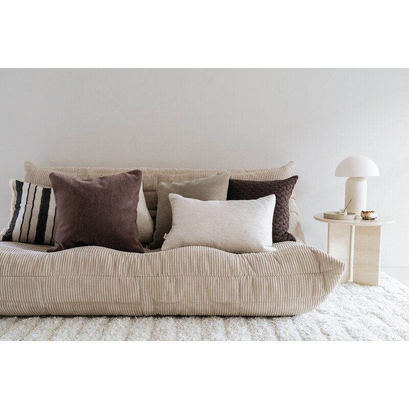 Studio Femme home-collectie Biologisch katoen jacquard sierkussenhoes Ella 50x50 cm