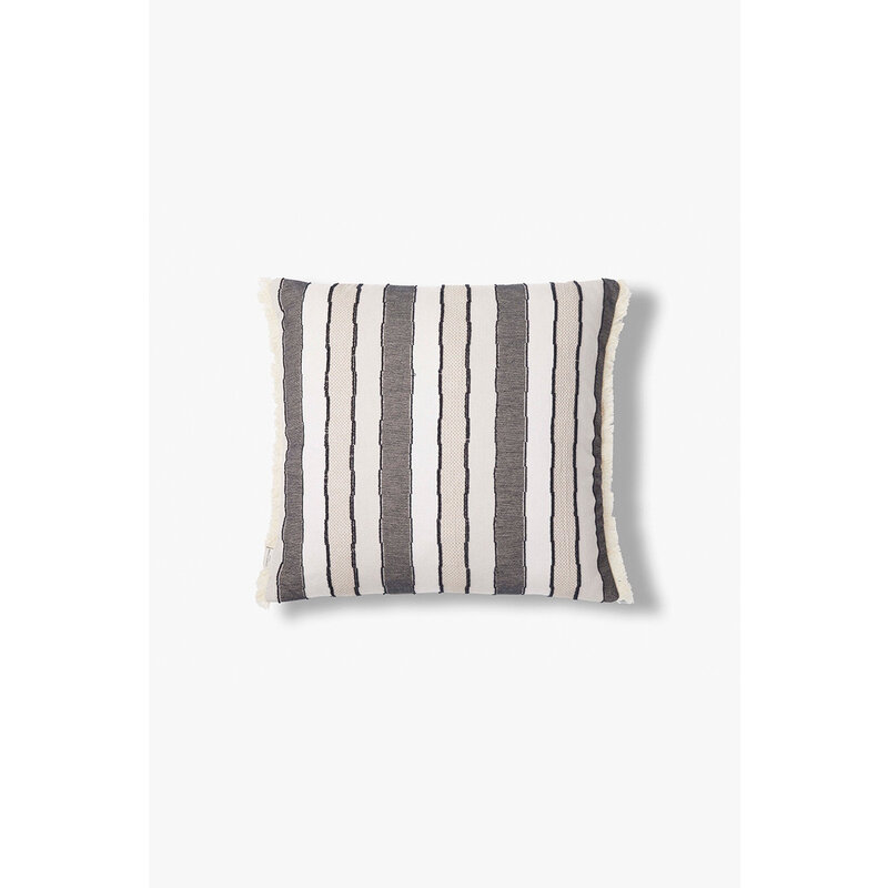 Studio Femme home-collectie Biologisch katoenen jacquard gestreepte sierkussenhoes Holly 50x50 cm