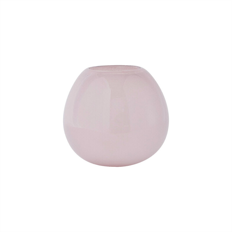 OYOY LIVING Lasi Vaas Medium Roze