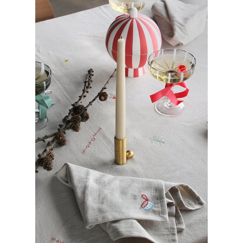 OYOY LIVING Mizu Coupe Glas  Set van 2  Grijs