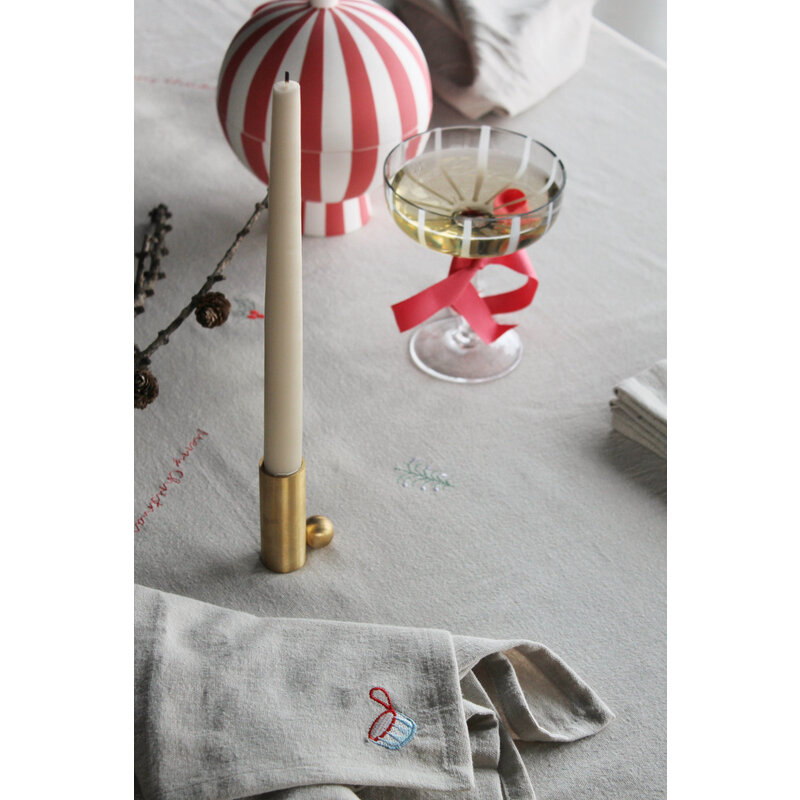 OYOY LIVING Mizu Coupe Glas  Set van 2  Grijs