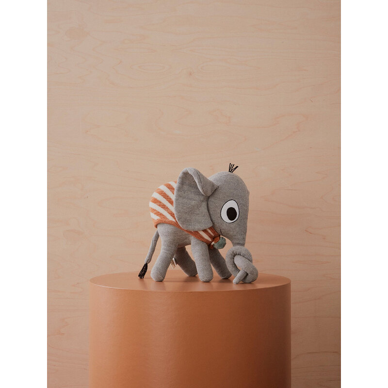 OYOY MINI-collectie Knuffel Olifant Henry Grijs