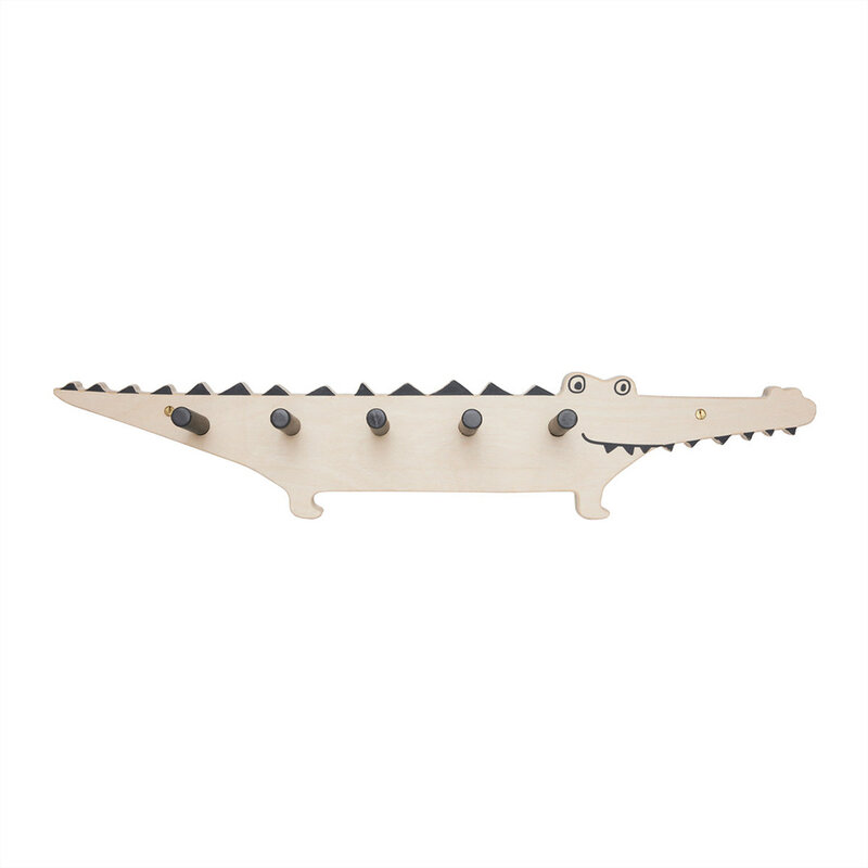 OYOY MINI Crocodile Coat Rack  Nature