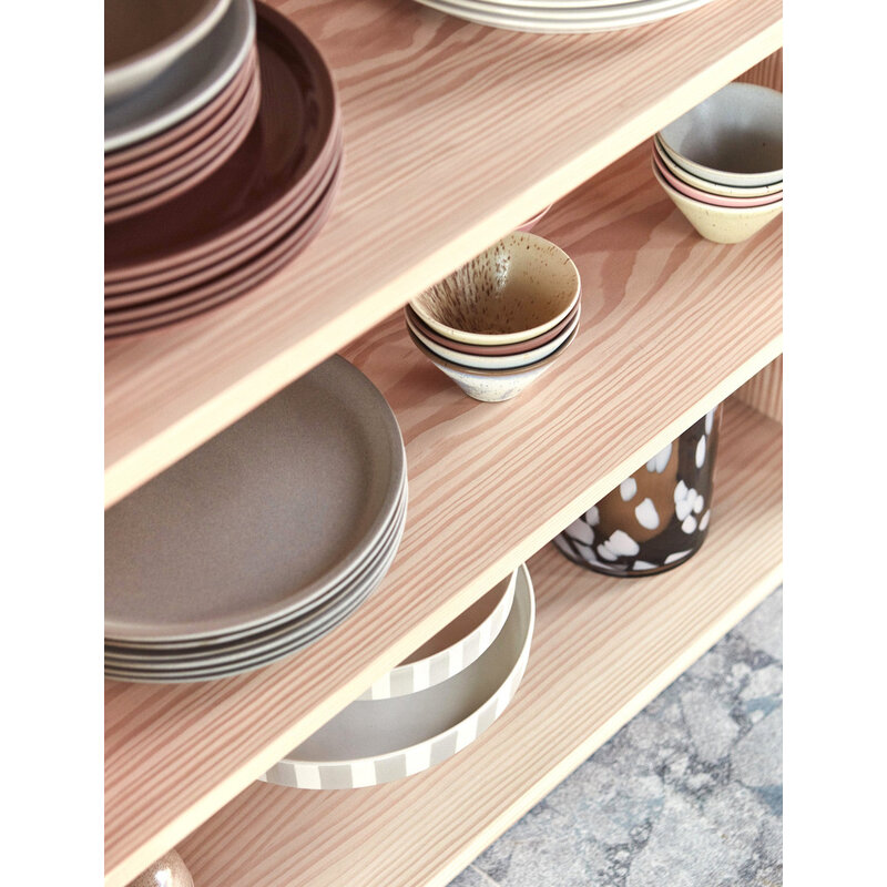 OYOY LIVING Dinerbord Yuka stone - set van 2
