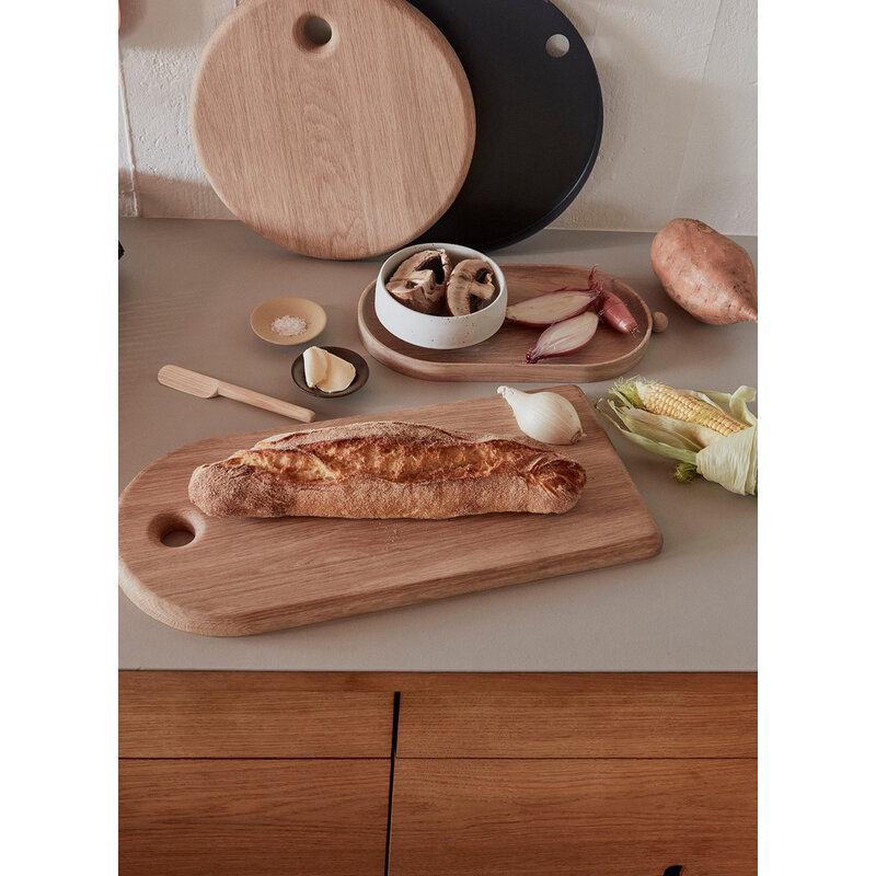OYOY LIVING Cutting board Yumi Round Natural
