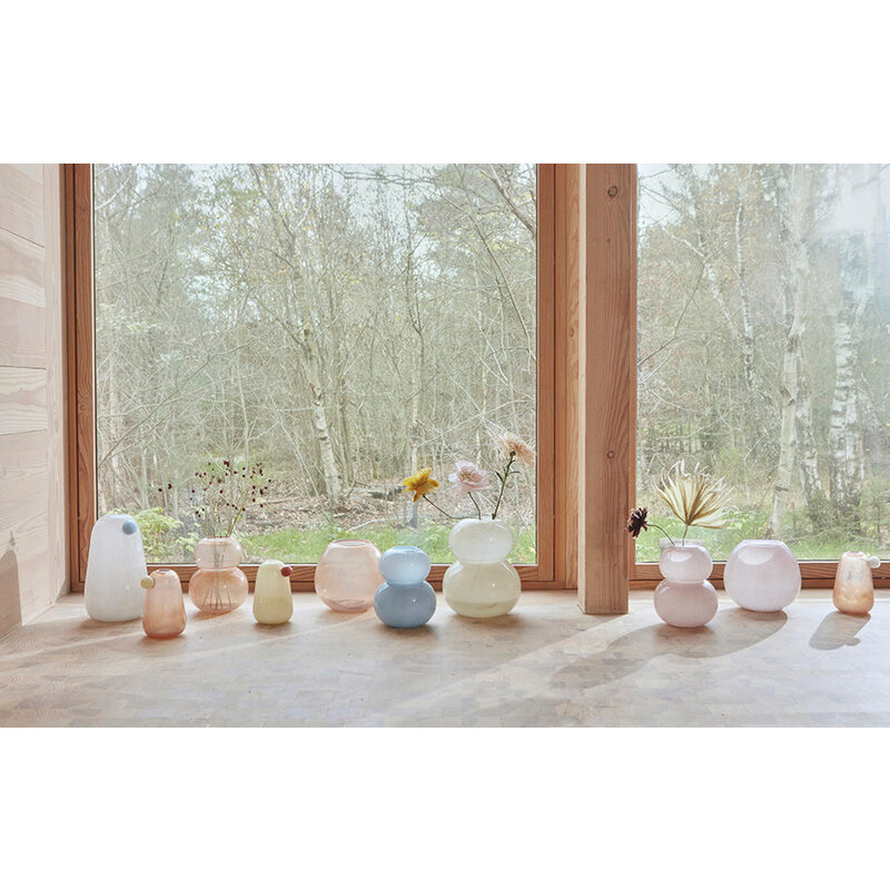 OYOY LIVING Lasi Vase Small Ice Blue