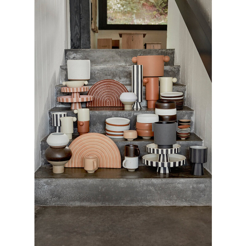 OYOY LIVING Toppu Pot - Small - Grijs / Antraciet