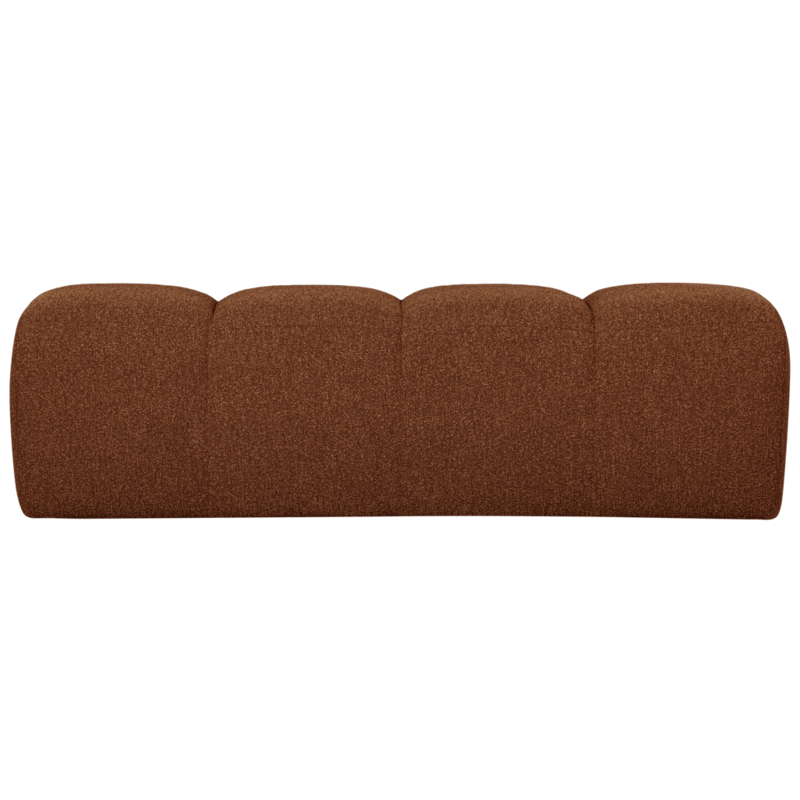 WOOOD-collectie Mojo Bankje 160Cm Boucle Roest Bruin Melange