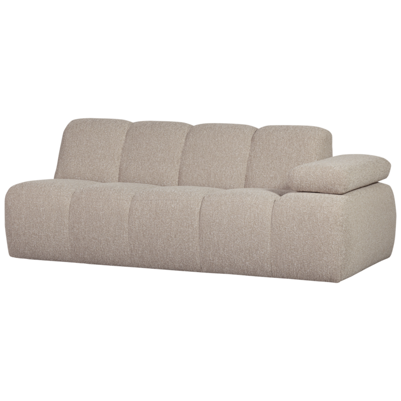 WOOOD-collectie Mojo 2-Zits Met Arm Rechts Boucle Beige Melange