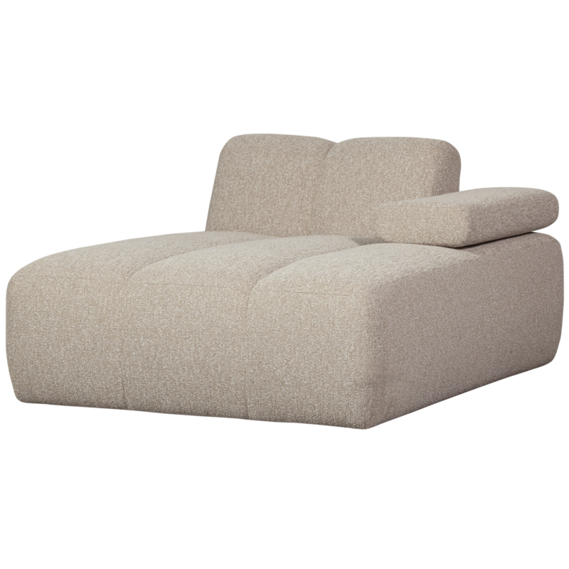 WOOOD-collectie Mojo Chaise Longue Element Rechts Boucle Beige Melange