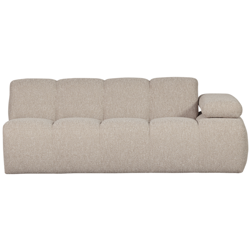 WOOOD-collectie Mojo 2-Zits Met Arm Rechts Boucle Beige Melange