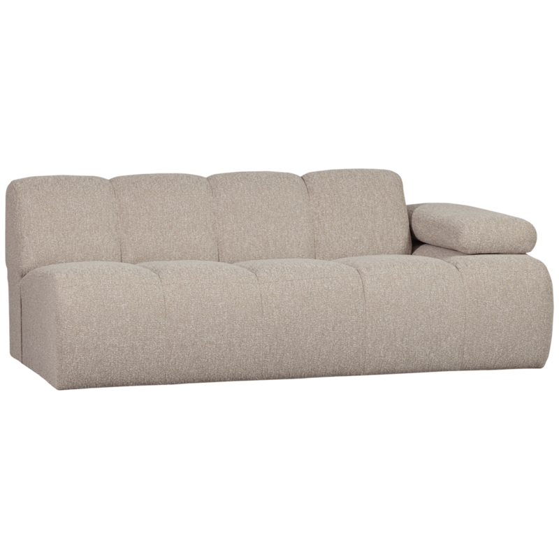 WOOOD-collectie Mojo 2-Zits Met Arm Rechts Boucle Beige Melange