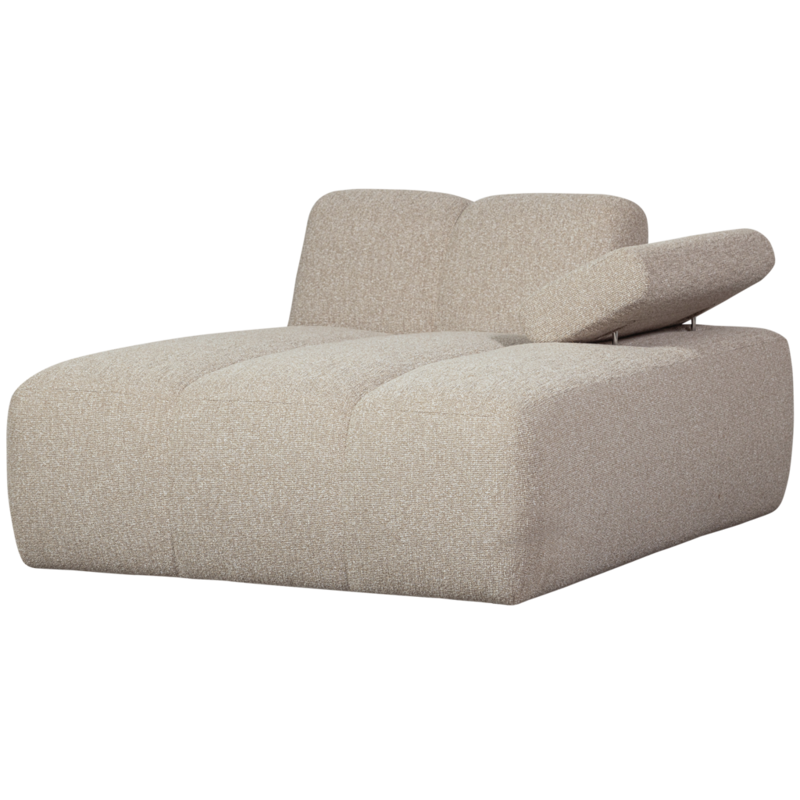 WOOOD-collectie Mojo Chaise Longue Element Rechts Boucle Beige Melange