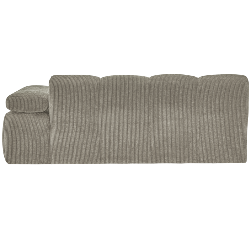 WOOOD-collectie Mojo 2-Zits Met Arm Rechts Geweven Ribstof Donker Zand