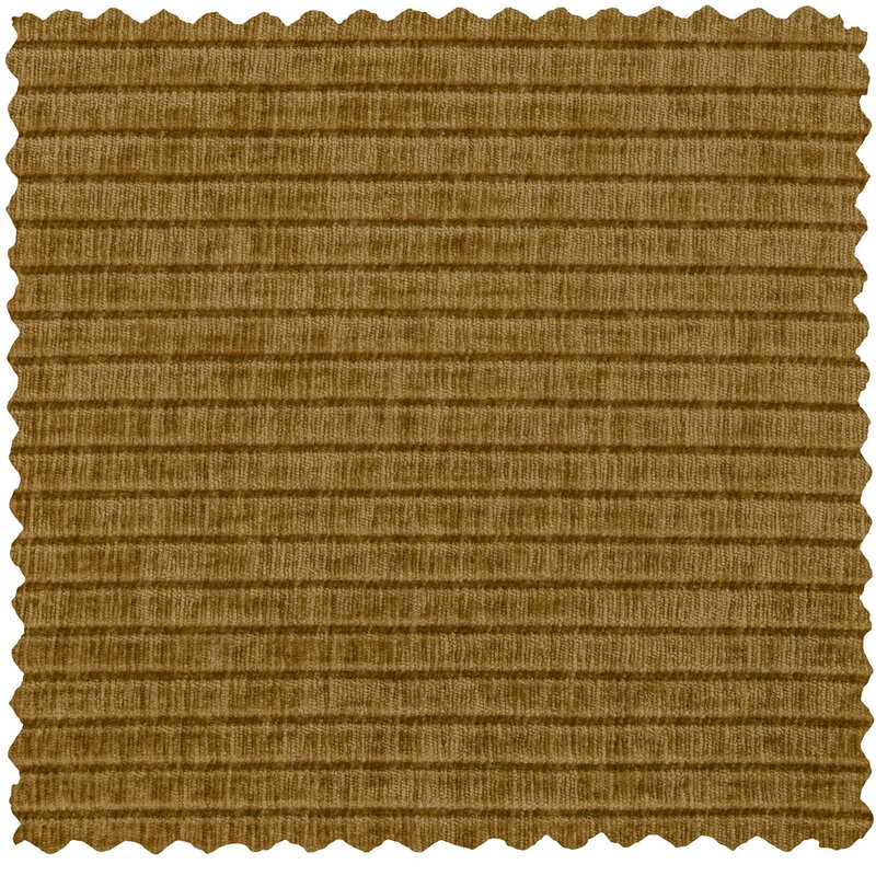 WOOOD-collectie Mojo Chaise Longue Element Links Geweven Ribstof Honing Geel