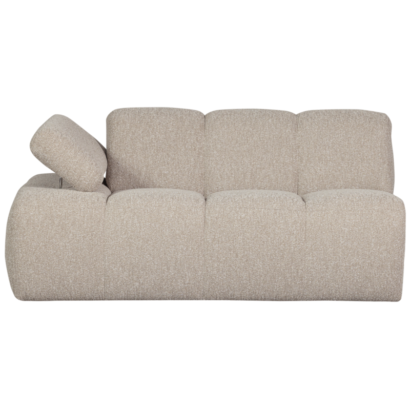 WOOOD-collectie Mojo 1,5-Zits Met Arm Links Boucle Beige Melange