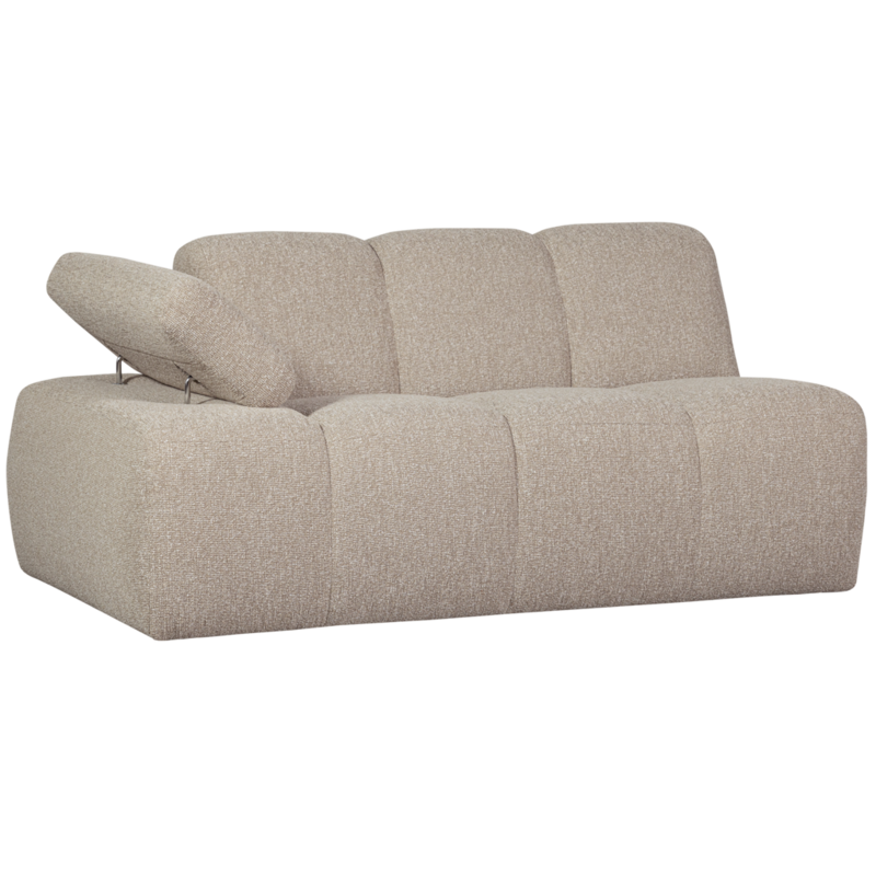 WOOOD-collectie Mojo 1,5-Zits Met Arm Links Boucle Beige Melange