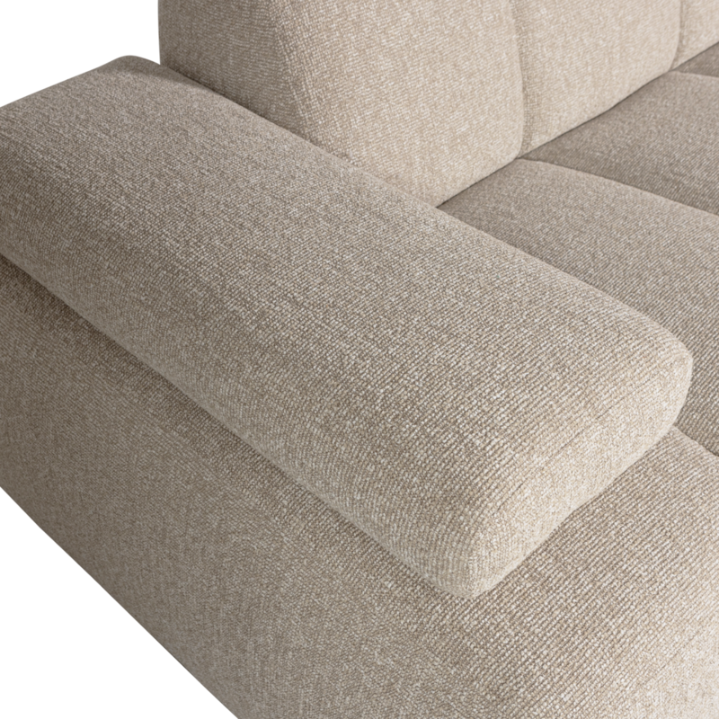 WOOOD-collectie Mojo 1,5-Zits Met Arm Links Boucle Beige Melange