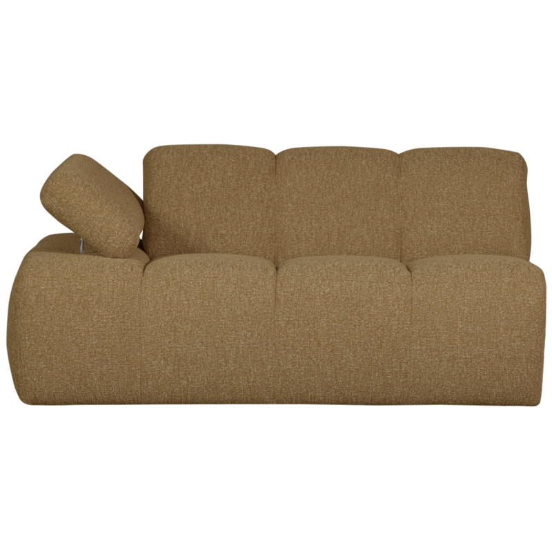 WOOOD-collectie Mojo 1,5-Zits Met Arm Links Boucle Geel/Bruin Melange