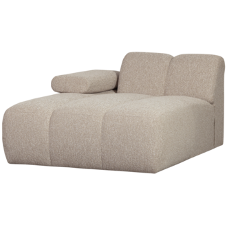 WOOOD Mojo Chaise Longue Element Links Boucle Beige Melange