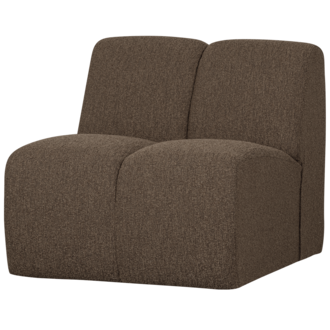 WOOOD Mojo 1-Zits Boucle Bruin Melange