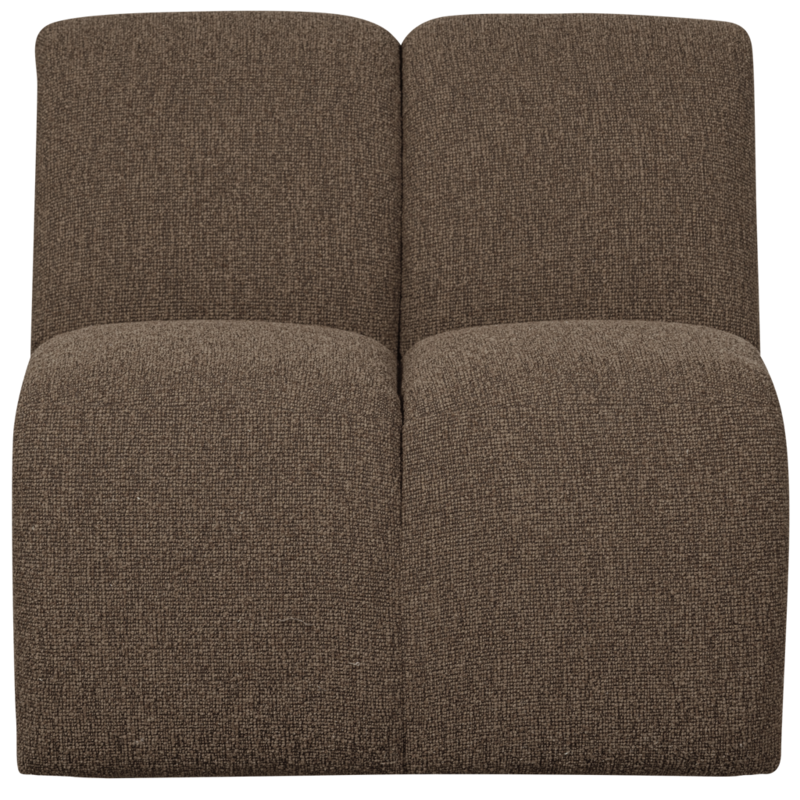 WOOOD-collectie Mojo 1-Zits Boucle Bruin Melange