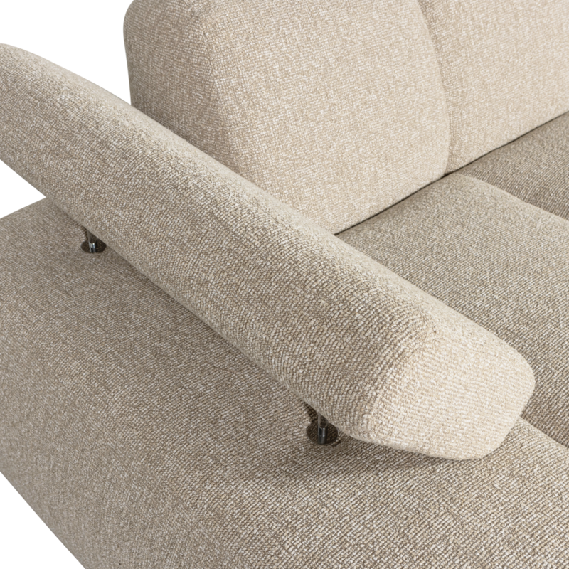 WOOOD-collectie Mojo Chaise Longue Element Links Boucle Beige Melange
