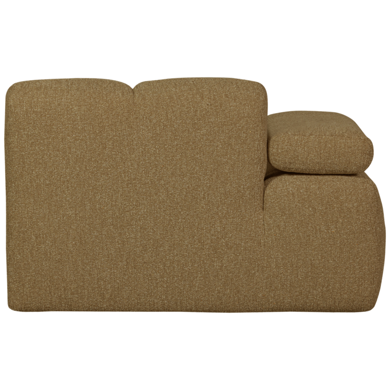 WOOOD-collectie Mojo 1-Zits Met Arm Links Boucle Geel/Bruin Melange