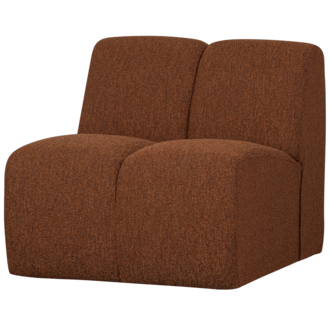 WOOOD Mojo 1-Zits Boucle Roest Bruin Melange