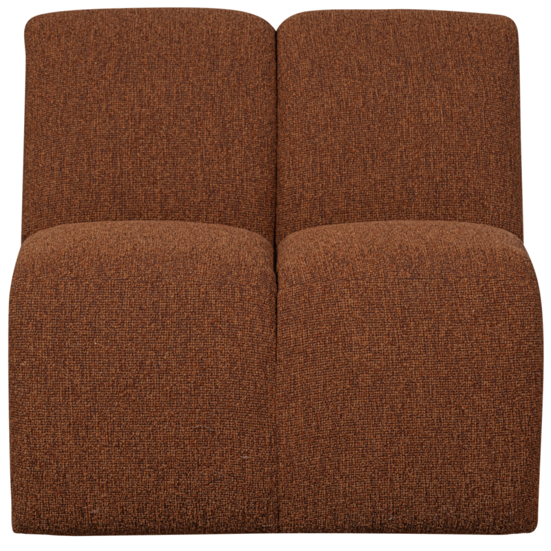 WOOOD-collectie Mojo 1-Zits Boucle Roest Bruin Melange