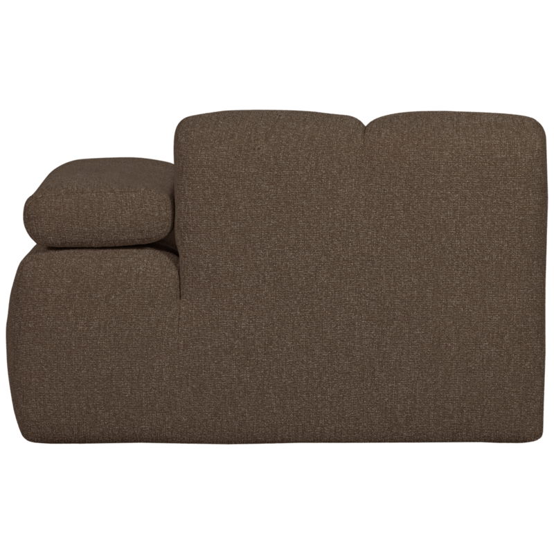 WOOOD-collectie Mojo 1-Zits Met Arm Rechts Boucle Bruin Melange