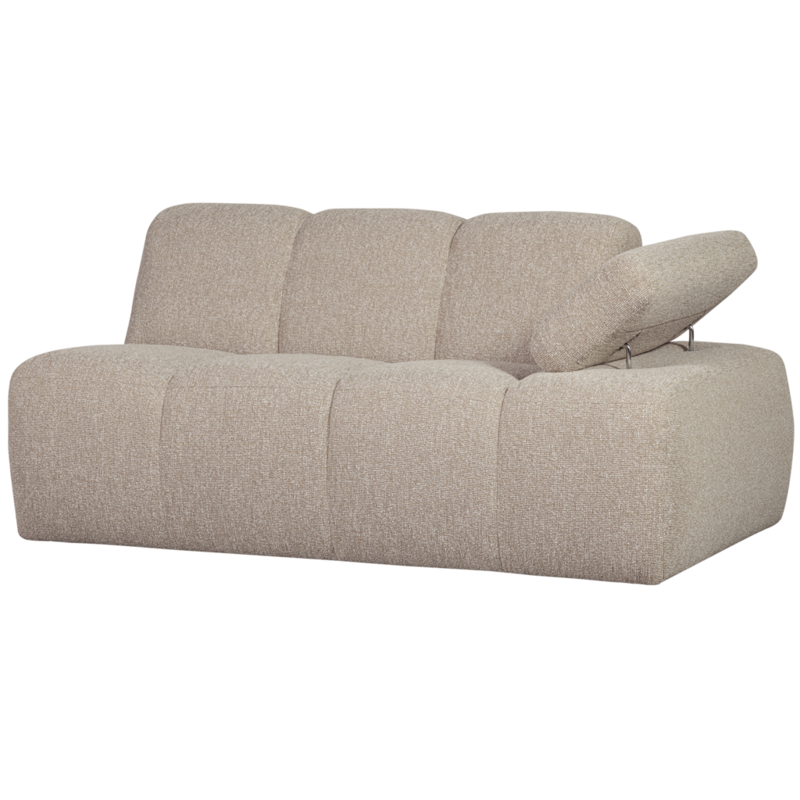 WOOOD-collectie Mojo 1,5-Zits Met Arm Rechts Boucle Beige Melange
