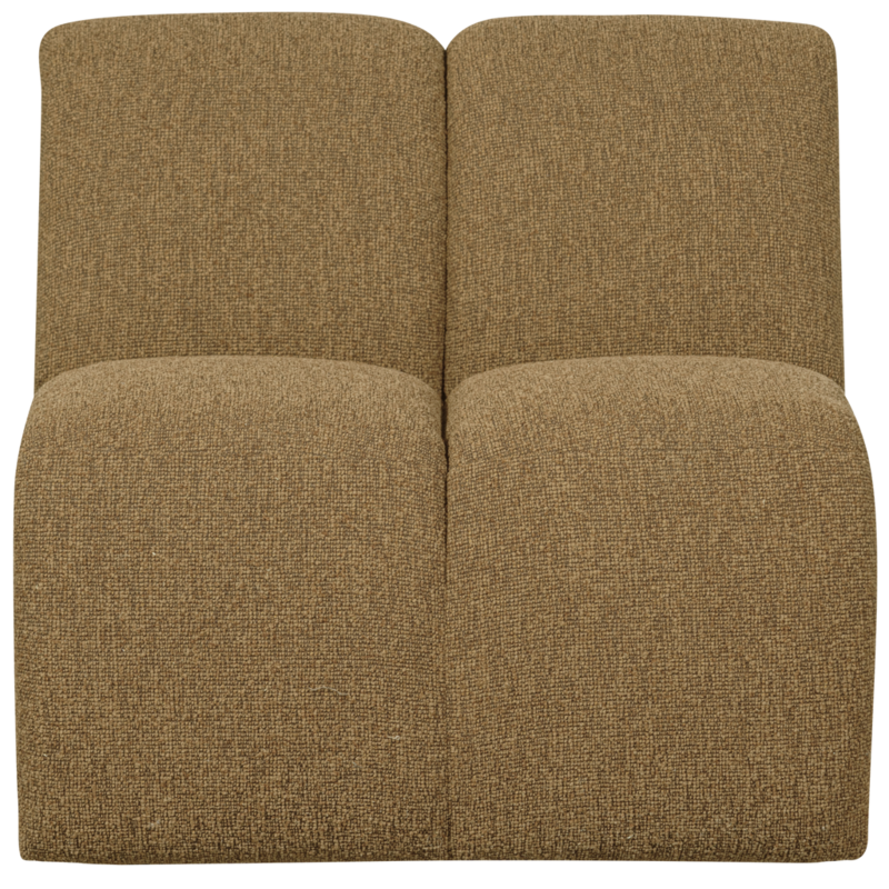 WOOOD-collectie Mojo 1-Zits Boucle Geel/Bruin Melange