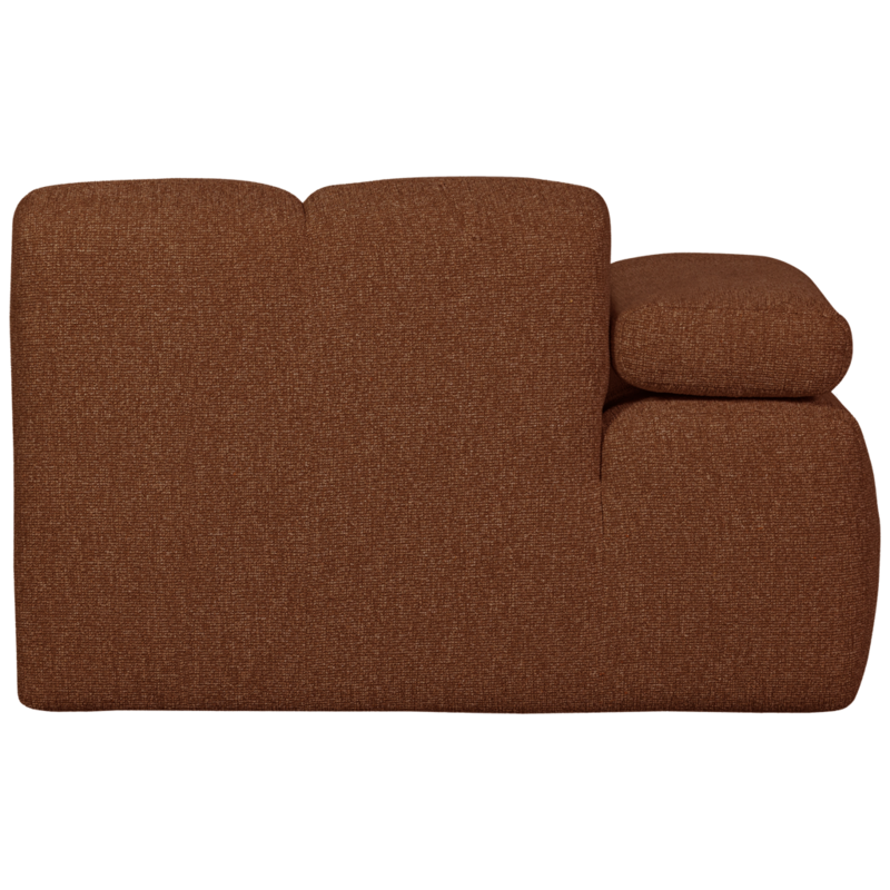 WOOOD-collectie Mojo 1-Zits Met Arm Links Boucle Roest Bruin Melange