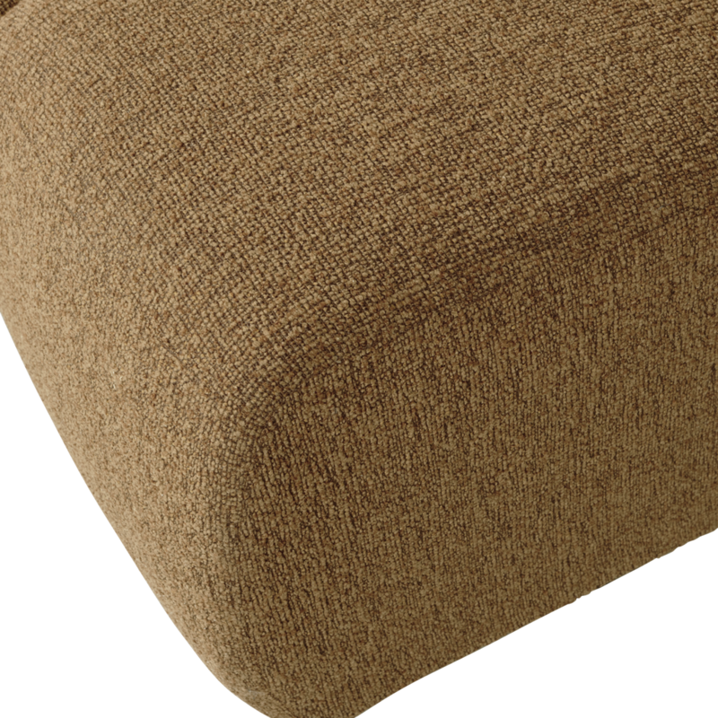 WOOOD-collectie Mojo 1-Zits Boucle Geel/Bruin Melange