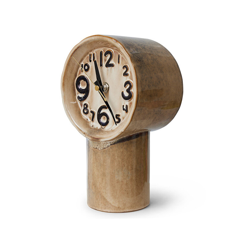 HKLIVING-collectie Retro ceramic clock cream