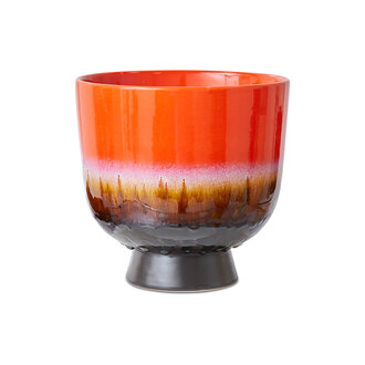 HKLIVING Retro flower pot cherry red